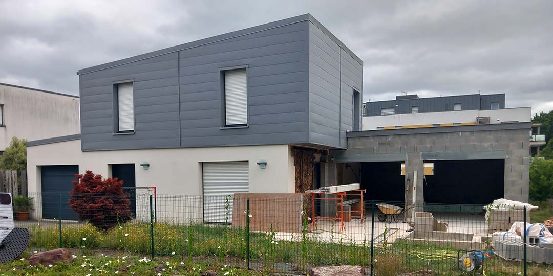 Maisons CARON - /images/projetsmaconnerie construction projet extension maison moderne facade ouest thorigne fouillard 35